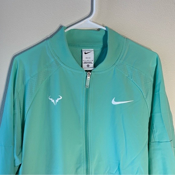 Nike Rafa Nadal Tennis Jacket Teal Dri Fit DV2885-349 - Size Large - Picture 3 of 10
